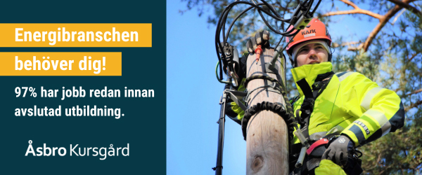 Energibranschen behöver dig! Åsbro Kursgård har utbildningen för dig!