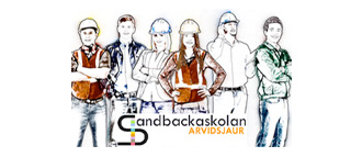 Sandbackaskolan logotyp