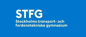 Stockholms Transport och Fordonstekniska Gymnasium (STFG) logotyp